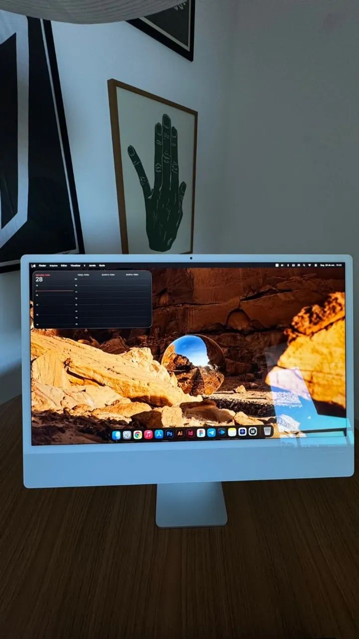 iMac M1 8GB 256GB 2021 (C/ Defeito) - Foto 5
