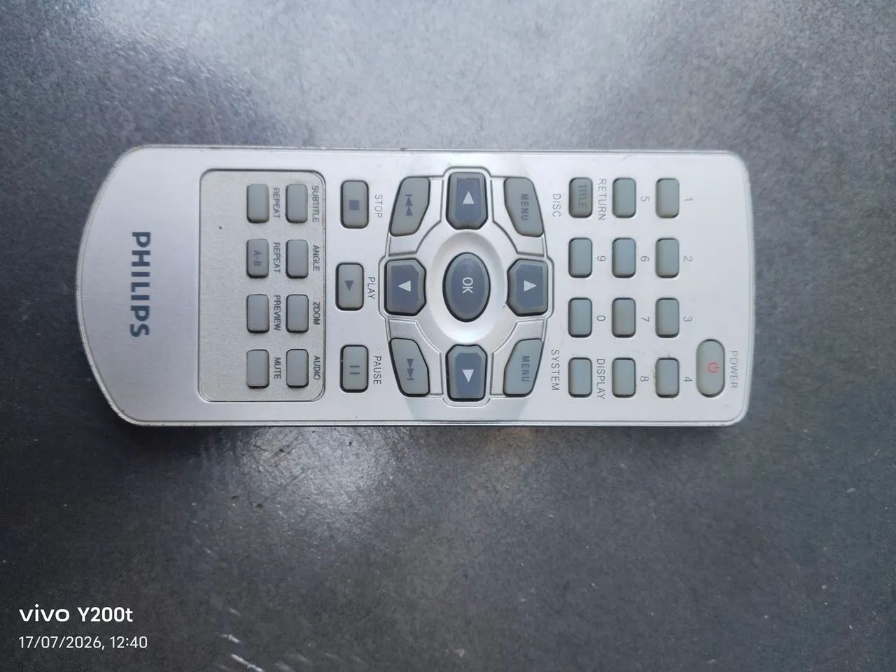Controle DVD Philips DVP 4000