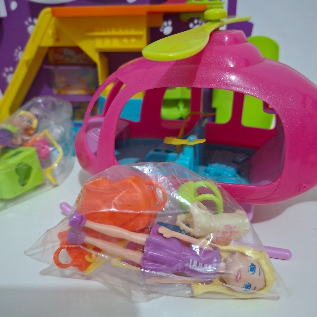 Kit polly Pet shop e helicóptero  - Foto 2