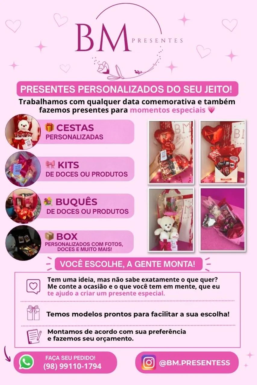 Cestas e presentes personalizados
