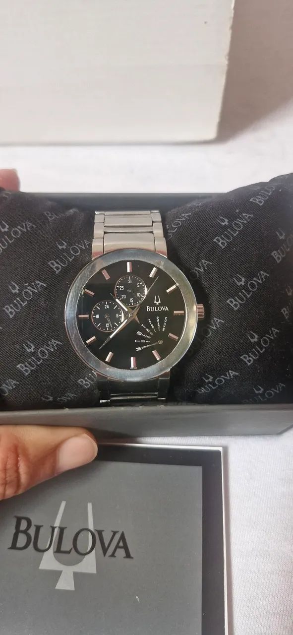 Rel ógio bulova futuro prata. - Foto 2