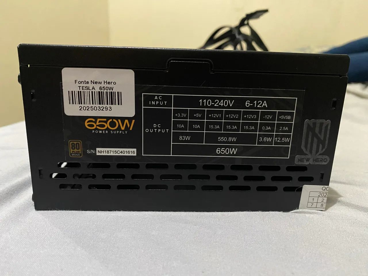 Fonte 650W New hero