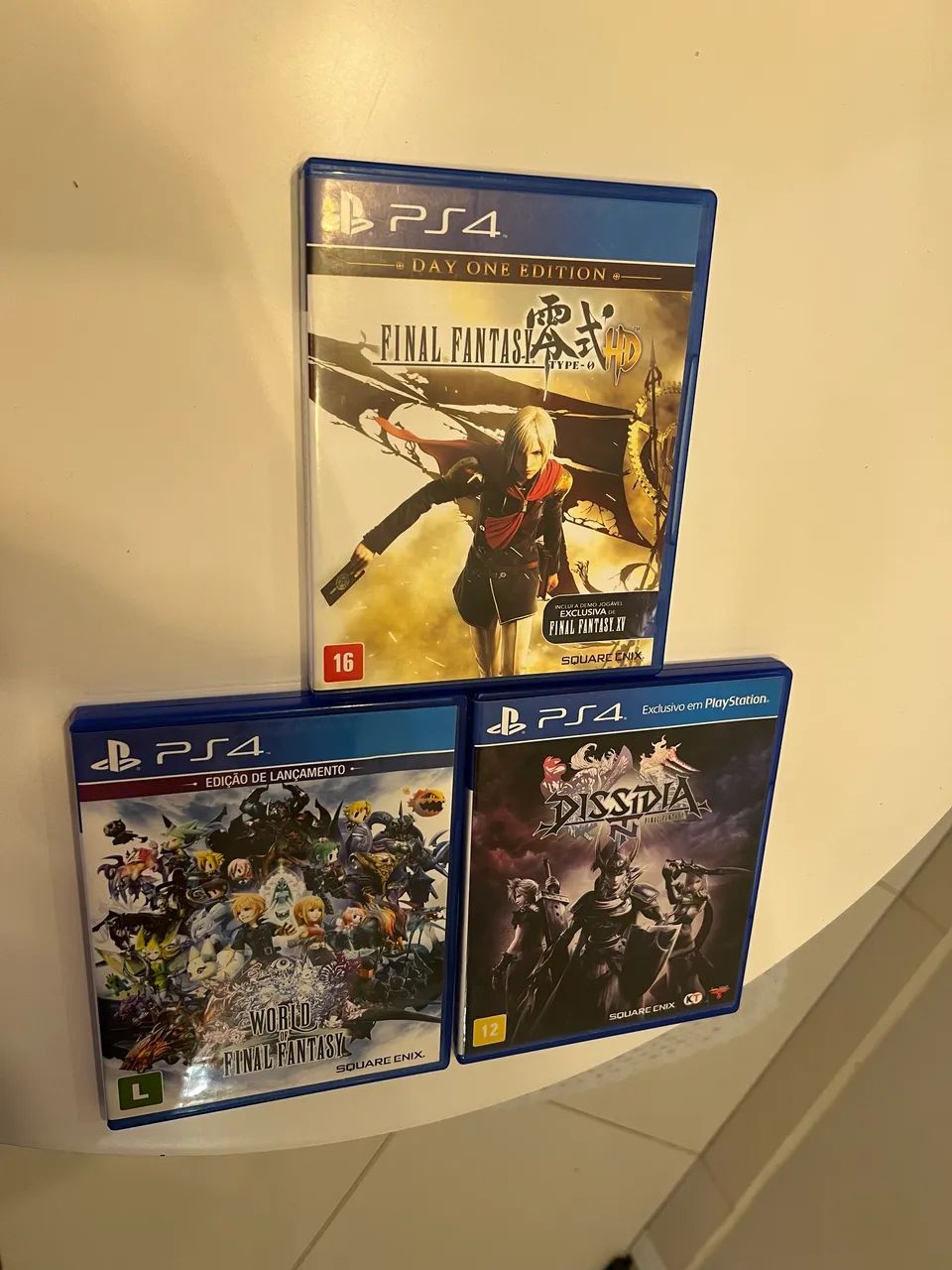 Coleção Final Fantasy PS4 / HD TYPE 0 / DISSIDIA / WORLD - Jogos