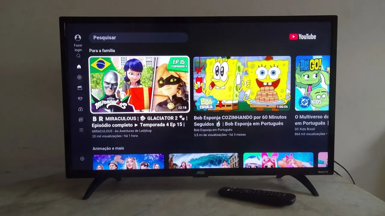 TV AOC 43 POLEGADAS SMART 4K 