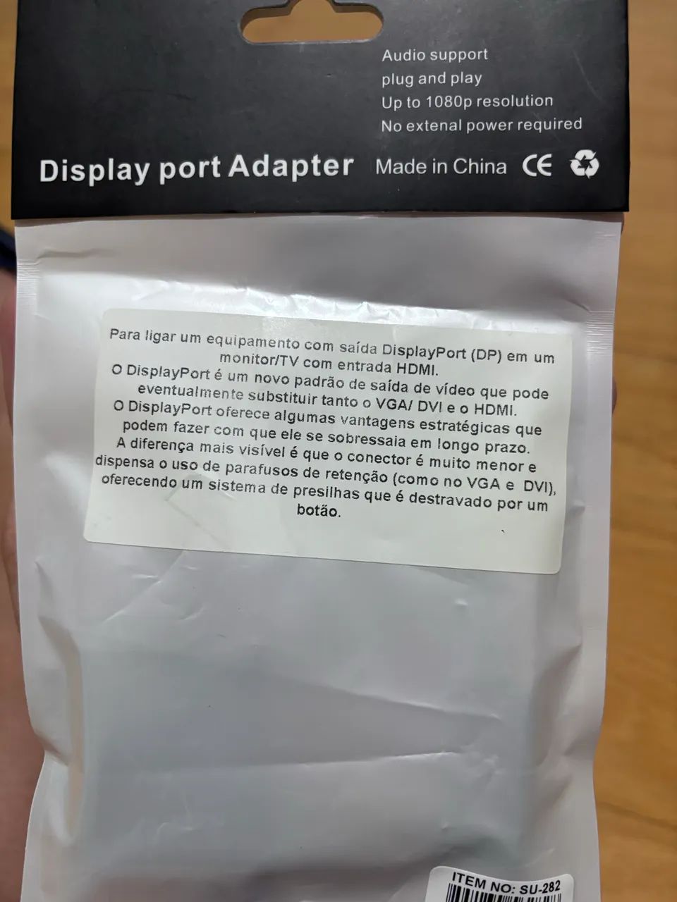 Cabo adaptador DisplayPort para HDMI - Foto 5