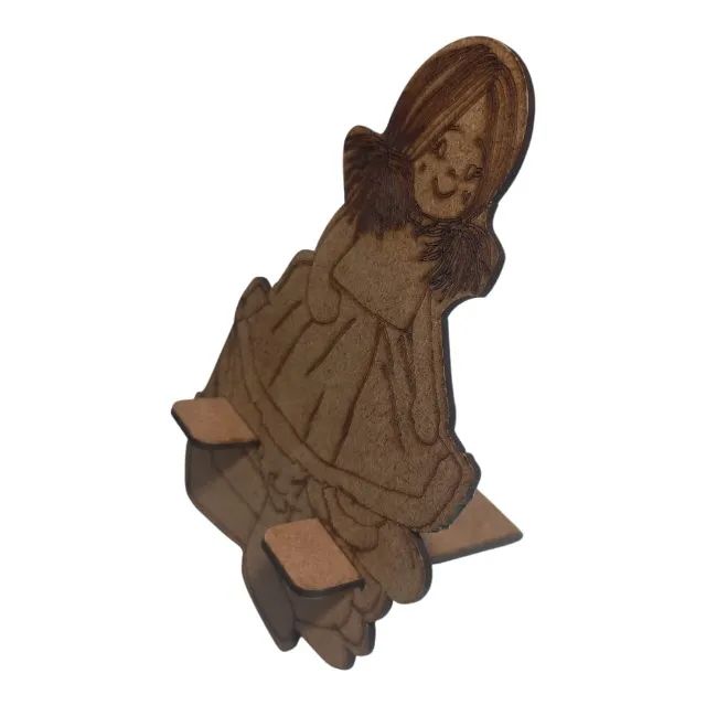 Suporte para Celular e Tablet MDF Boneca Decorativo Mesa Porta Celular - Foto 5