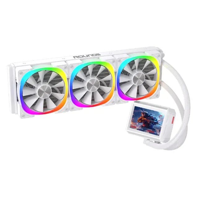 WATER COOLER ROUND 5 NOTUS WHITE LCD 360MM N/NF