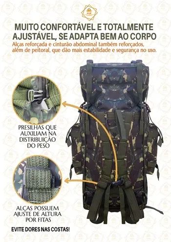 Mochila de acampamento grande - Foto 4