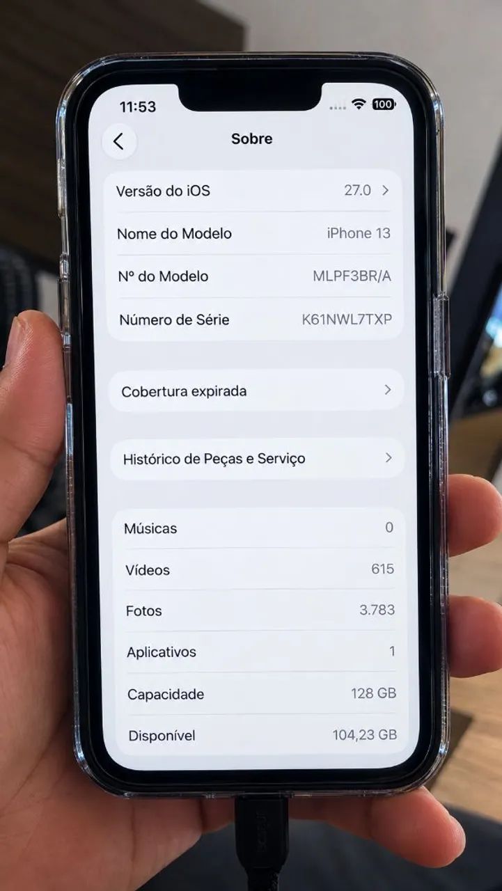 iPhone 13 - 128GB - Chip OK - Face ID OK - Excelente Estado - Foto 3