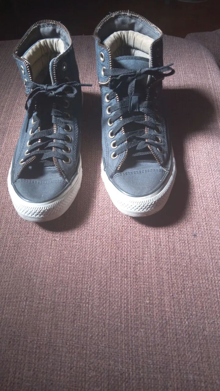 Tenis  converse All star com siper preto n:38. - Foto 4