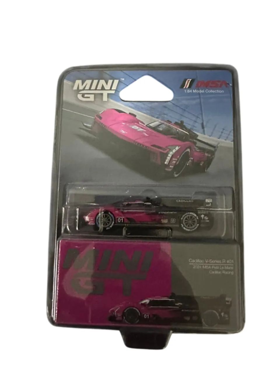 Mini GT Cadillac V Series R 01 Cadillac Racing 2024 Imsa Petit Le Mans Pink