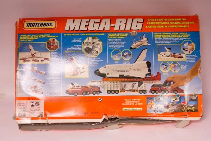 Ônibus Espacial Matchbox Space Shuttle Transporter Mega-rig 1997 Raro - Foto 2