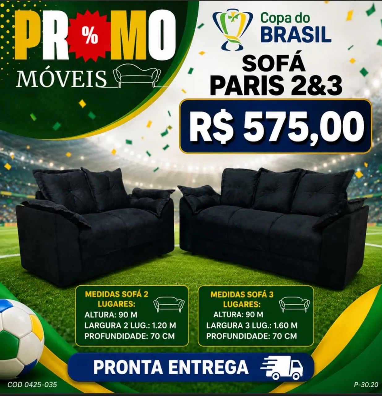 Conjunto Sofá Paris 