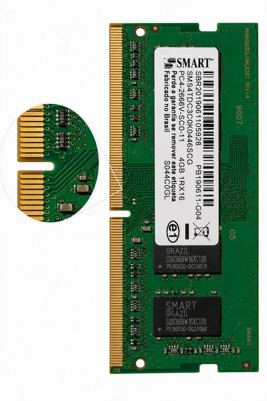 Memória RAM 4GB DDR4 2666MHz Notebook - SMART (SO-DIMM) - Foto 3