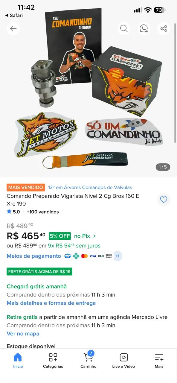Comando preparado 160