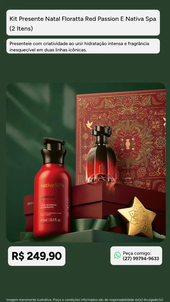 Kit de Natal O Boticário Red Passion 