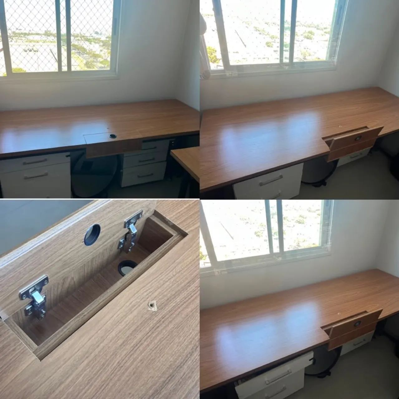 Mesa de escritório e estudo estilo industrial - Foto 4