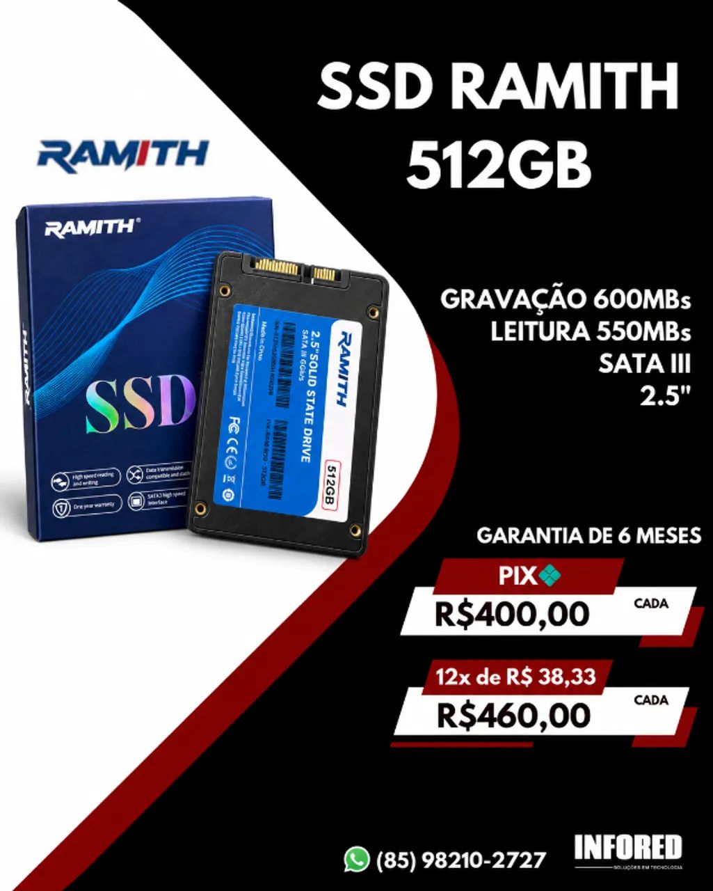 SSD Ramith 512GB SATA III 2.5"