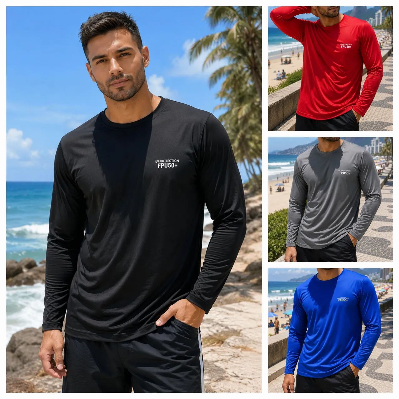 Camisa uv masculina
