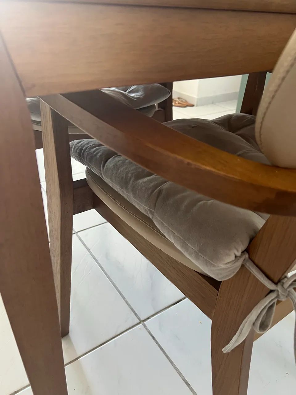 Mesa com cadeiras madeira tramontina - Foto 3