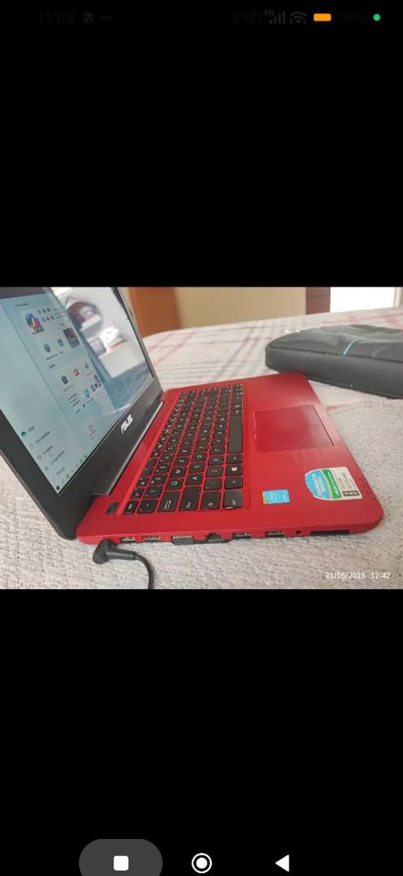 VENDO NOTEBOCK ASUS VERMELHO 1 TERA DE MEMORIA  - Foto 2