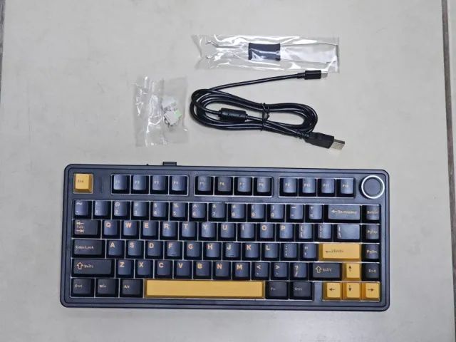 Teclado Mecânico AULA F75 - Thunder Black