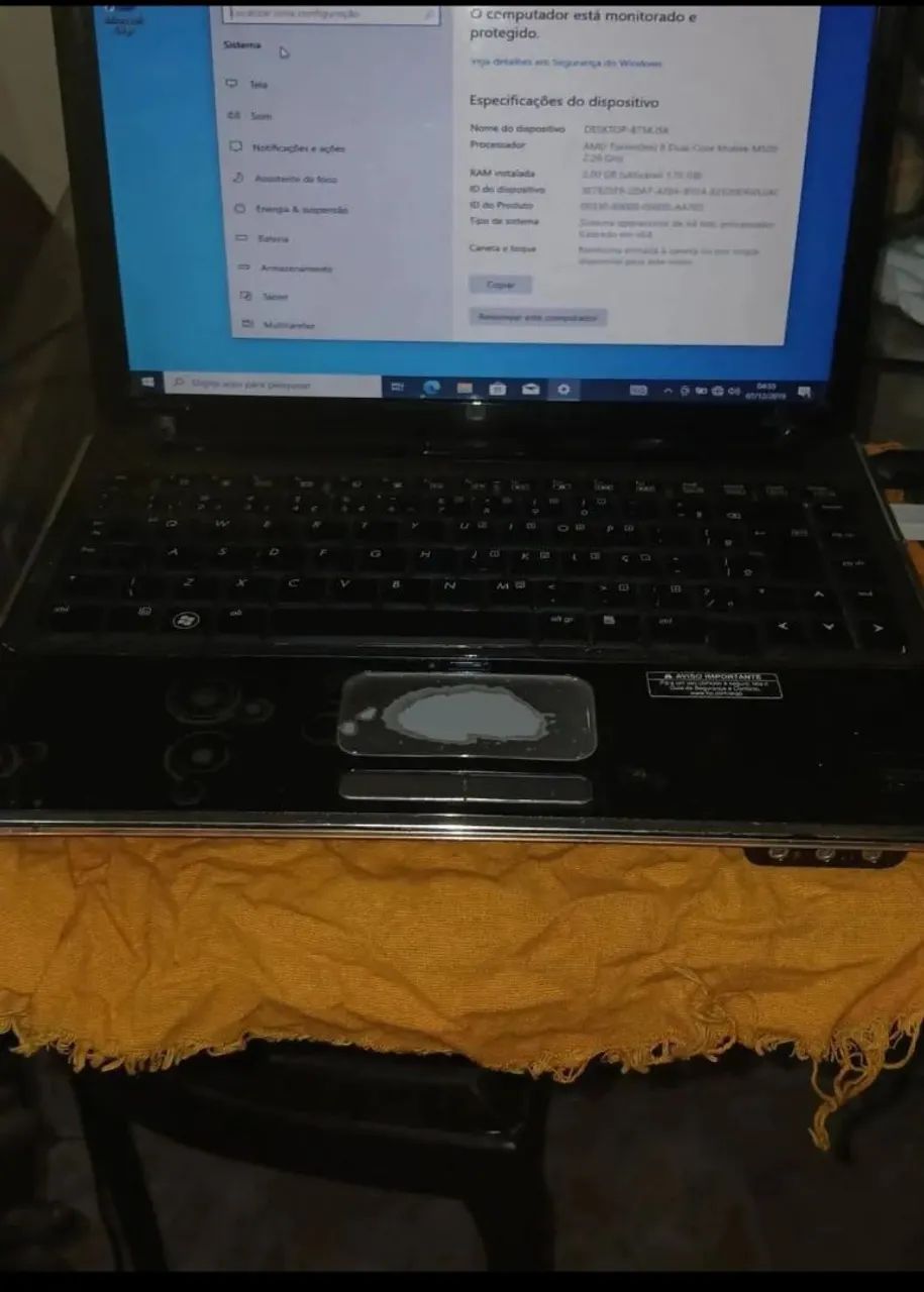 Vendo ou troco notebook HP 