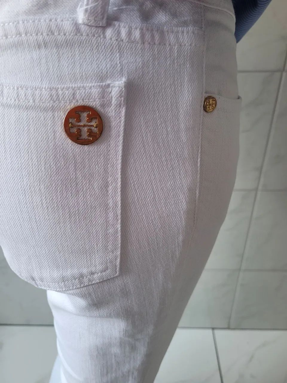 Calça branca TORY BURCH. - Foto 4