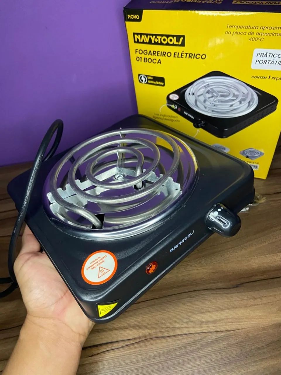 FOGAO ELETRICO 1 BOCA 127V 2000W - Foto 4
