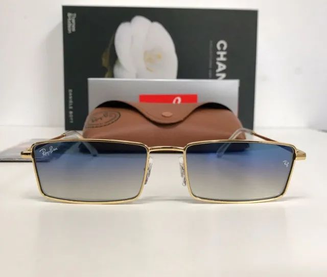 óculos de sol ray ban emy azul degrade - Foto 4