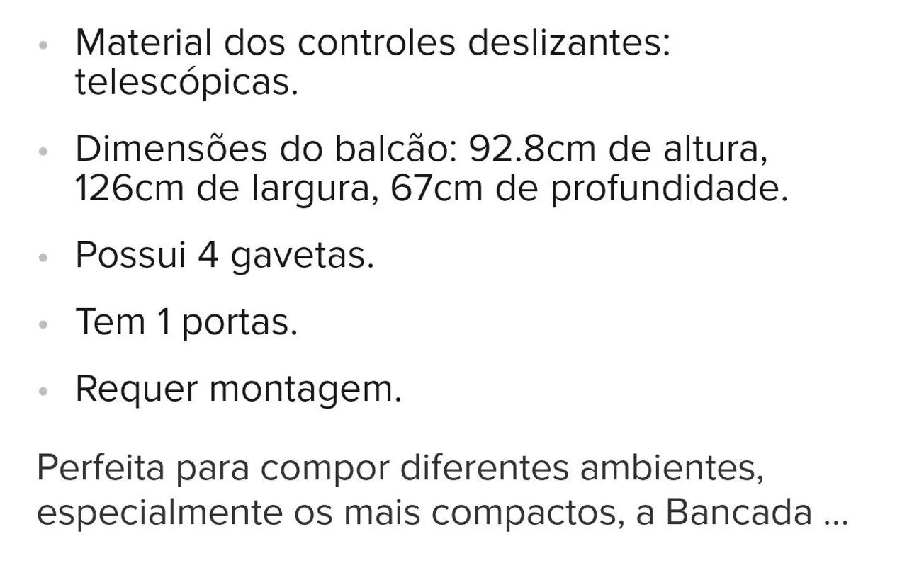 Balcão gourmet com bancada - Foto 3
