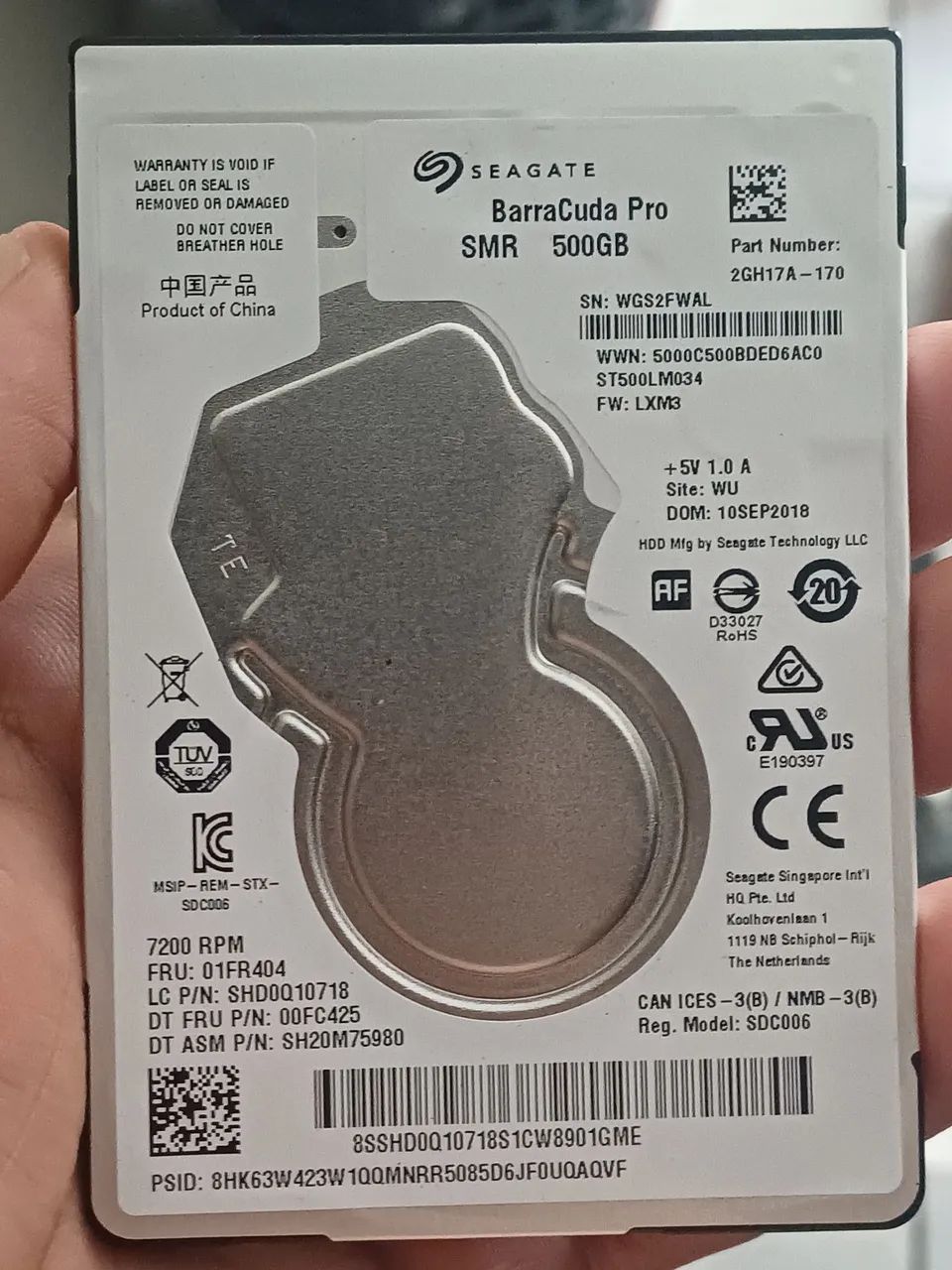 HD notebook 500gb