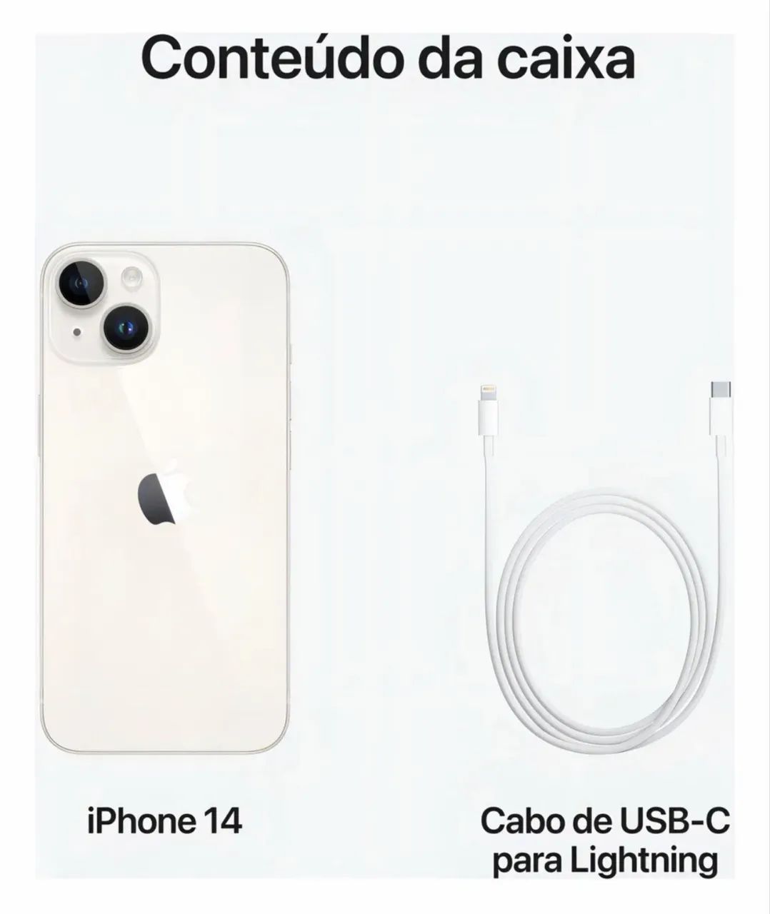 iPhone 14 128gb branco novo  - Foto 4
