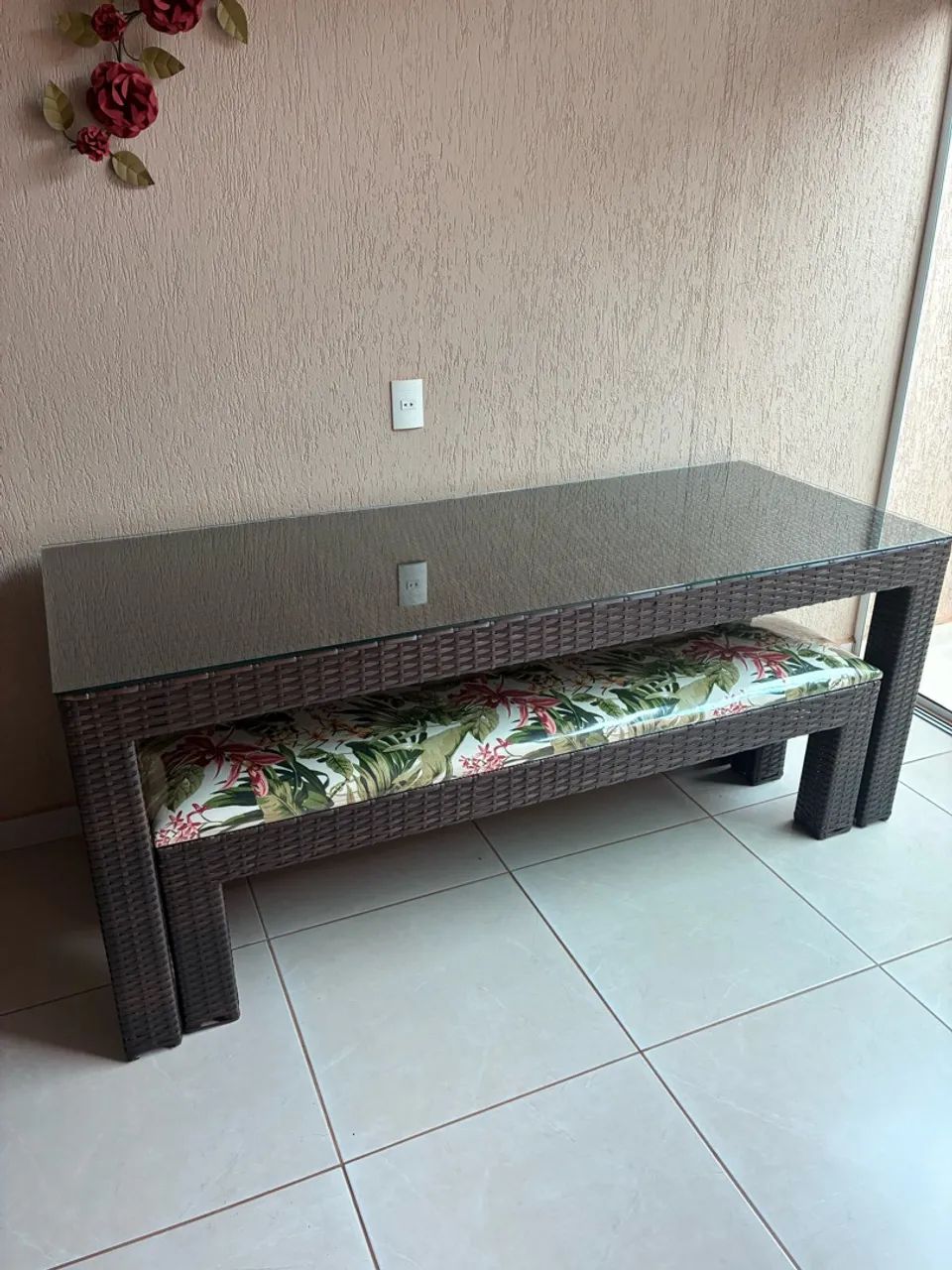 Mesa junco sintético 