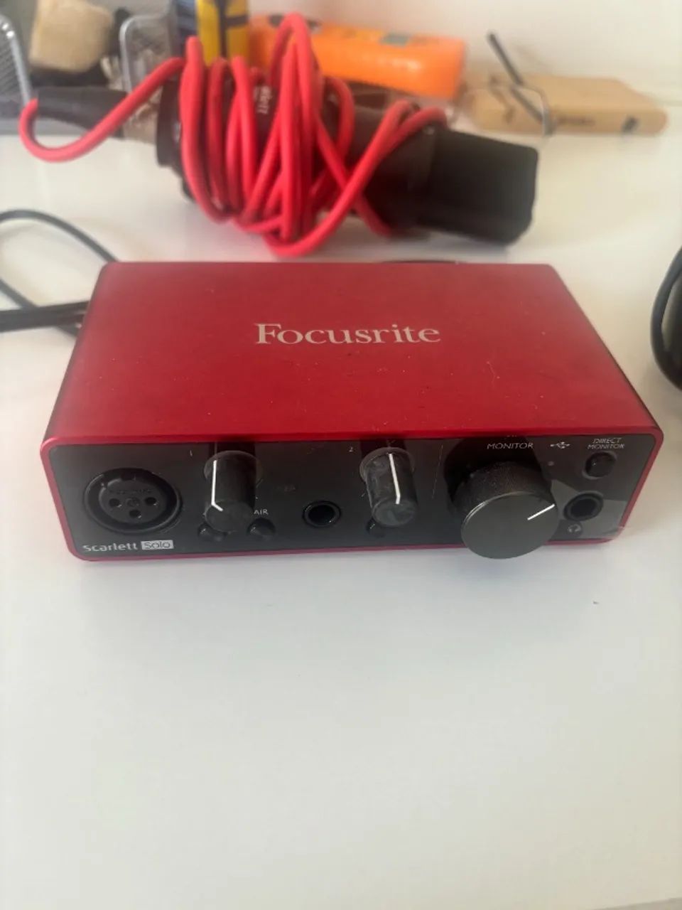 Focusrite Scarlett Solo Studio 3 geração- Kit Completo Original