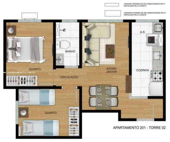 Apartamento para Venda em São Paulo, Cidade São Mateus, 2 dormitórios, 1 banheiro, 1 vaga - Foto 12