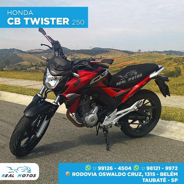 CB 250F TWISTER VERMELHA NA REAL MOTOS