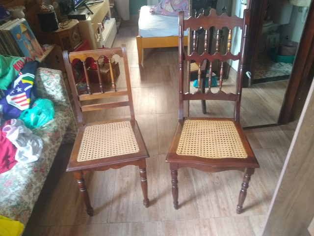 2 cadeiras de madeira estilo vintage - Foto 6