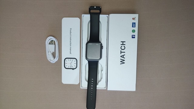 Smart Watch Lemfo Iwo 14 Pro S7 + Pulseira De Metal Preto - Foto 3