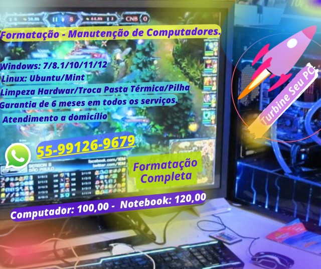 Conserto e Formatação de Computadores