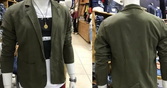 Blazer Masculino Verde Militar  - Foto 3