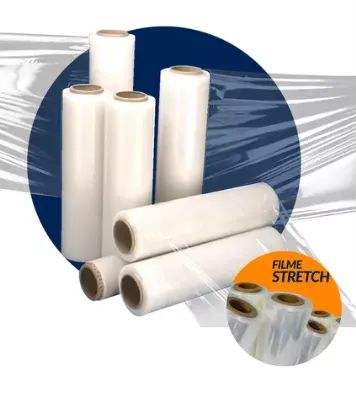 Bobina plástico filme Stretch com 500mm x 25micras - Foto 4