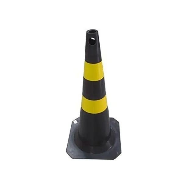 Cone Preto e Amarelo Slim - 75 Cm - Foto 4