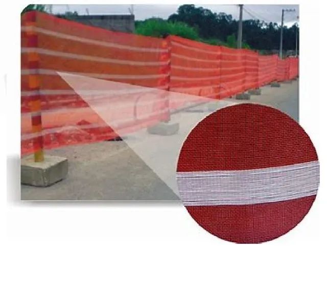 Tela Sinaleiro Laranja e Branca 1,20x50m - Foto 2