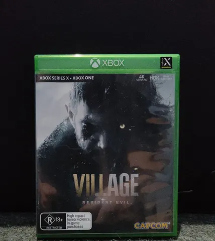 RESIDENT EVIL VILLAGE XBOX ONE FAT VS XBOX SERIES S COM E SEM