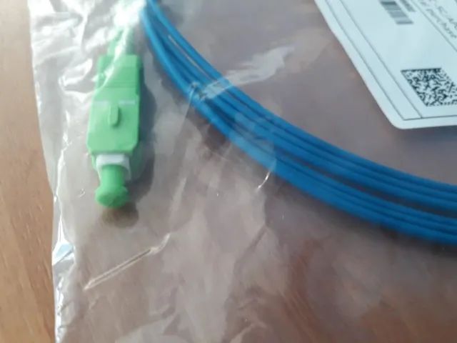 Cordão óptico Patch Cord Sc/apc Sc/apc 2m - Azul