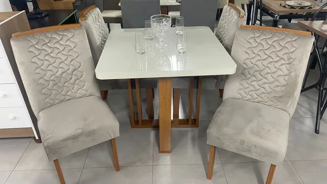 Mesa de jantar 4 lugares ( Pronta entrega ) 90x90 MDF 