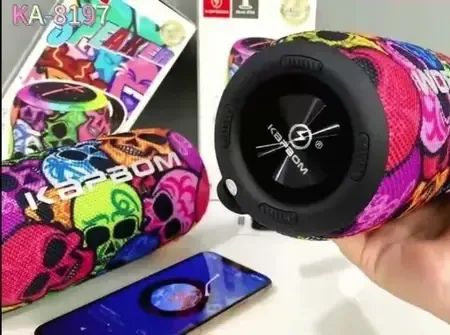 Caixa de som Bluetooth Estampada - Foto 2