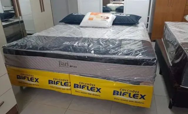 Cama box super king MOLAS ENSACADAS Biflex nova e embalada ( temos a pronta entrega )