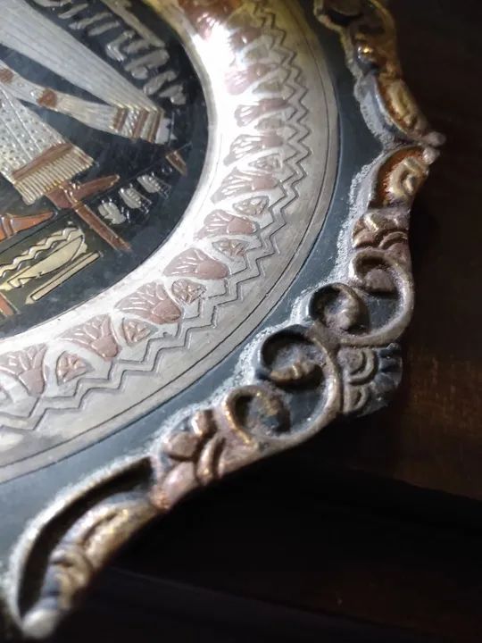 Lindo prato egípcio decorativo - Foto 4